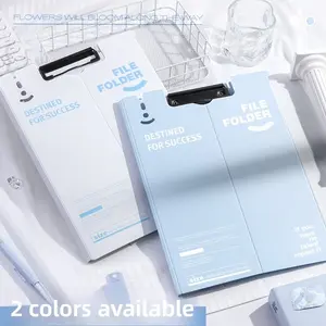 Standable & Foldable A4 Clipboard, Thickened Waterproof Writing Pad, File Organizer Clipboard for Students, Office and Meeting Notes