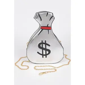 Money Bag Shiny Clutch