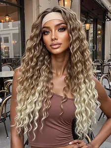 Gel-Free Headband Wig, No Heat Needed, Easy Wear, Fluffy Curly Hair, Beginner Friendly, Perfect for Parties and Daily Use, Curly Hair Wigs, Glueless Hair Wigs