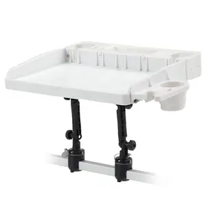 HITORHIKE Bait Board Set with Mounts & Extenders – White Cutting Board for Bass, Center Console, Pontoon Boats – Great for Fishing, Filleting, Outdoor Cooking