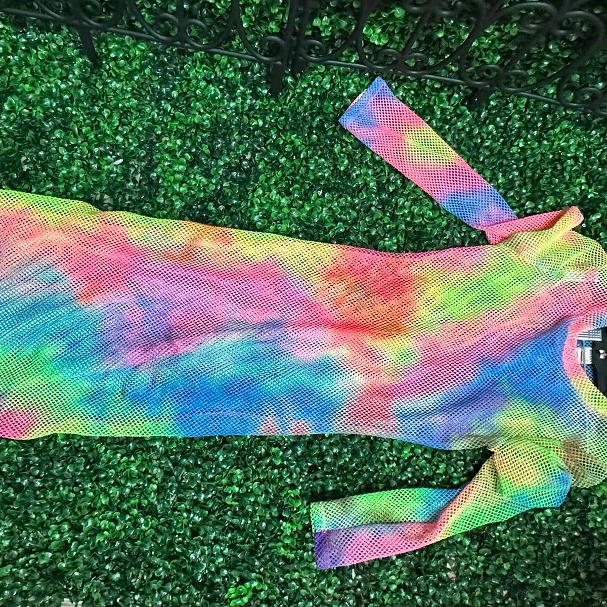 Multi color fishnet coverup Multi color fishnet coverup