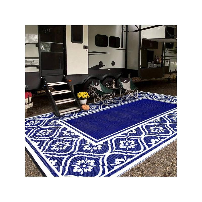 Plastic Outdoor Rug 5X8 6X9 8X10 9X12 Waterproof Camping Carpet Outside ...