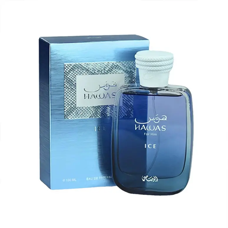 Men's RASASI Hawas Ice Eau De Parfum - 3.4 Fl.Oz, Fresh Fruity Citrus Fragrance, Long-Lasting Wear