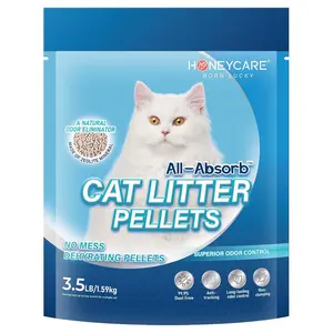 HoneyCare All-Absorb Cat Litter Pellets, Zeolite, Long-Lasting Odor Control Non-climping Litter, 3.5 Lbs Pack, SummerVibes petlovers