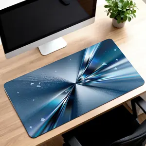 LIVEKEY Large Gaming Mouse Pad 80x40cm - Non-Slip Stitched Edge Extended Desk Mat with BlueCity Design for PC Gaming  Office Work  Writing & Drawing