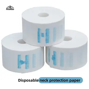PineRise Disposable Hairdressing Neck Strap Salon Barber Paper Neck Cover Wrap Waterproof Hair Cutting Accessory Sanitary Beauty Tool for Salon Travel Outdoor Hygiene Use