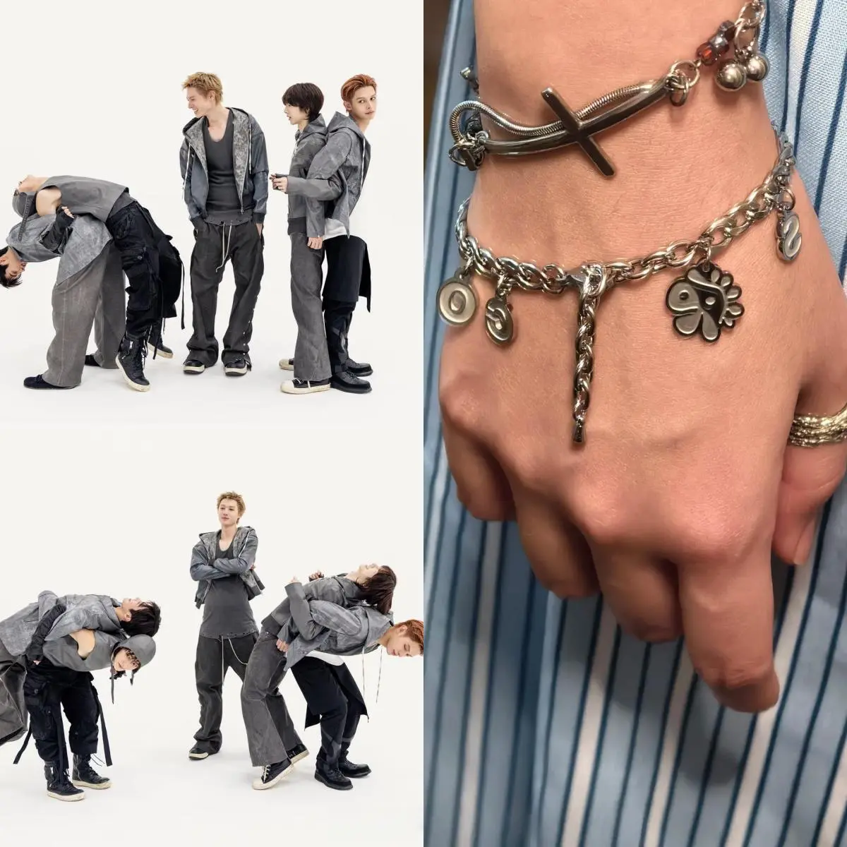 COER Exclusive Kpop New Boy Group CORTIS Link Bracelet, Martin-James-Juhoon-Seonghyeon-Keonho Style High-Quality DIY Leathercraft Fan Supporting Bracelet for Toys & Hobbies Enthusiasts