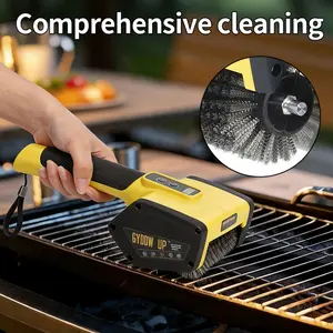 Electric BBQ Brush, Rechargeable Grill Cleaner, Portable Lightweight Outdoor Cooking Tool, Barbecue Utensils, No Hair Shedding, Ideal for Barbecue Maintenance, Grilling Accessories