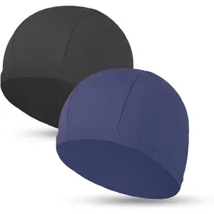 2pcs Cloth Swimming Caps, Durable Elastic, for Women Men Kids, Suitable for Long & Short Hair, for Pool Use