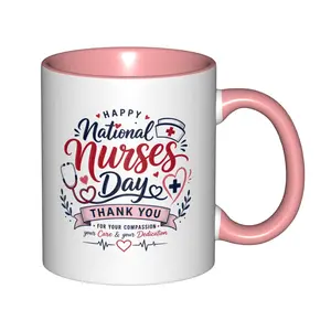 11oz Washable Ceramic Coffee Mug - Nurses Day  for Nurses, Small  for Big Appreciation, Suitable for Drink Use teacher gift 