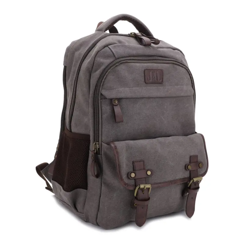 aussie backpack canvas and leather travel pack Crazy Horse Adventure Waxed canvas and leather backpack Australian Made Genuine Leather Travel