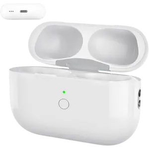 Wireless Charging Case for AirPods Pro 1st & 2nd Generation with Bluetooth Pairing Sync Button, No Earbuds Audio Headphone