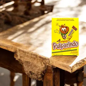 De La Rosa Pulparindo Tamarind Candy - Original Hot and Salted Mexican Candy (20 Count) - Bubblegum, Snack yummy