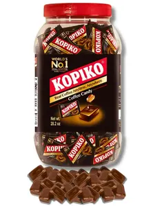 Kopiko Coffee Candy – Bold-Tasty Hard Candy from Indonesia with Real Coffee Extract – A Satisfying Boost for On-the-Go Energy (28.2oz Jar)