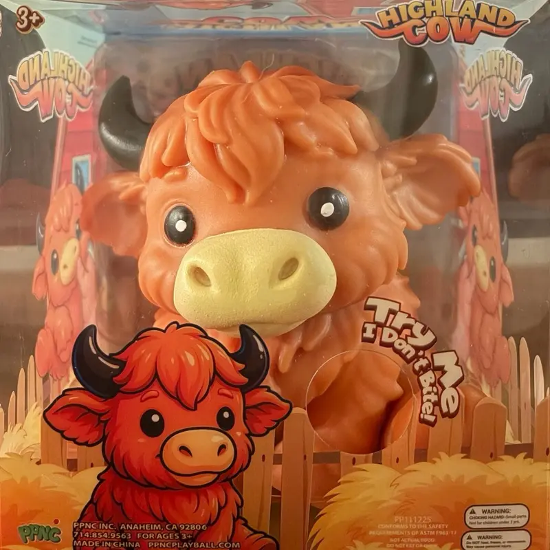 Authentic PPNC Jumbo Highland Cow Squishy