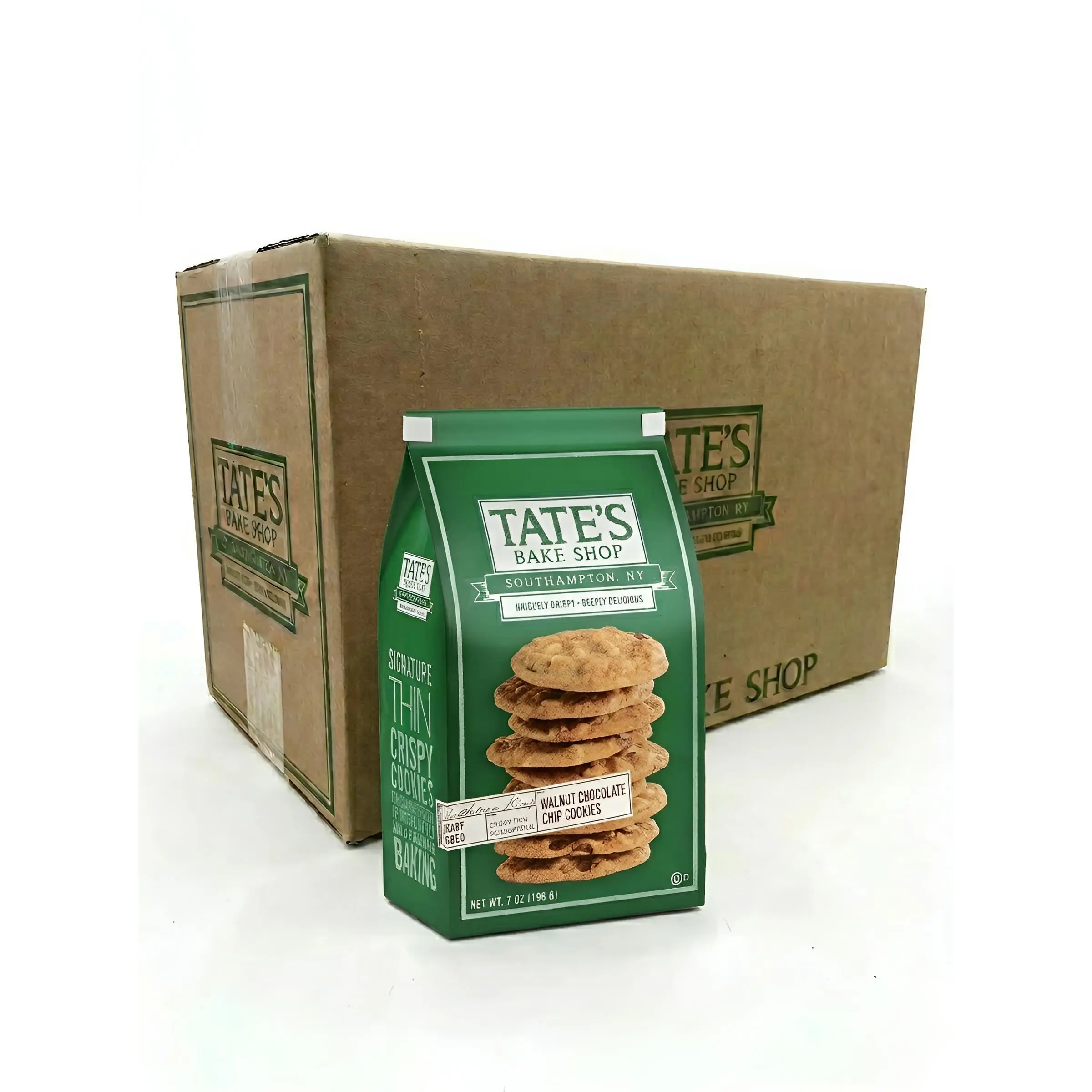 Tate's Bake Shop Walnut Chocolate Chip Cookies Bags 7oz 6ct