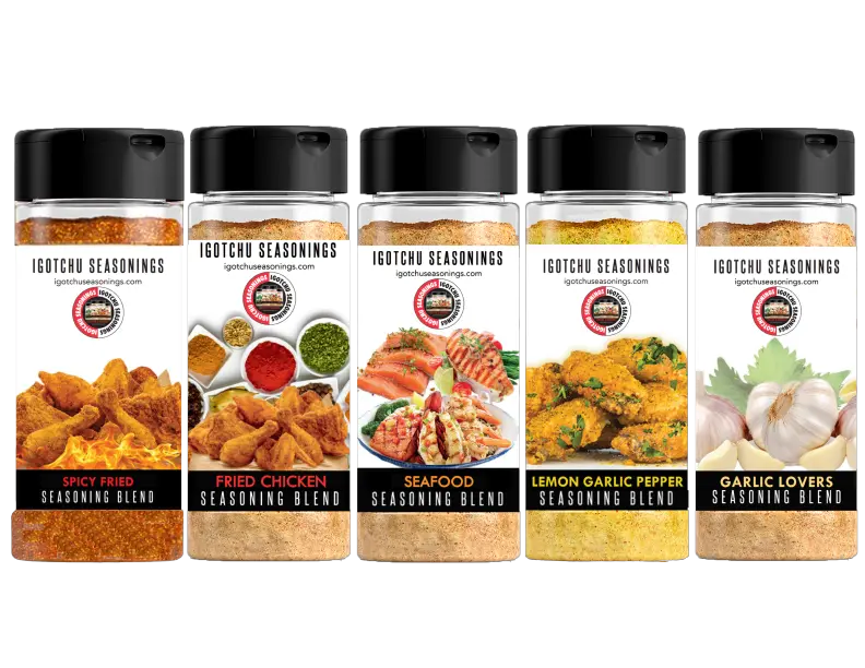 Fry Fest Bundle, Igotchu Seasonings—Flavorful Spice Blend Bundle Chicken Garlic Fry Fest Bundle, Igotchu Seasonings—Flavorful Spice Blend Bundle Chicken Garlic