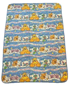 Vtg Bear in the Big Blue House Toddler Bed Quilted Blanket Bedspread Jim Henson