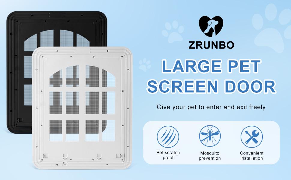 MORIKEY Large Dog Screen Door with Magnetic Self Closing Flap Easy In and Out Pet Door for Dogs and Cats Fits Screen Doors MORIKEY Large Dog Screen Door with Magnetic Self Closing Flap Easy In and Out Pet Door for Dogs and Cats Fits Screen Doors