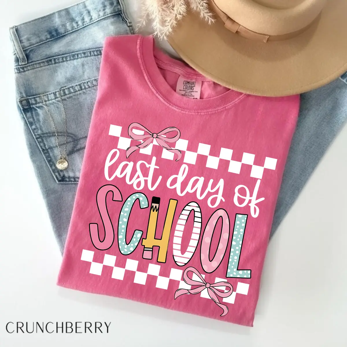 Comfort Colors Happy Last Day of School Shirt, Teacher Summer Tee, End of School Year Graphic Shirt, School's Out Gift for Teacher, Summer Outfit