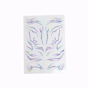 Hot-selling Western Demon Anime Cosplay Full Body Makeup Laser Temporary Purple Body Tattoos