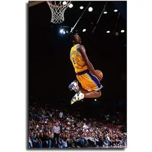 Magazine Kobe Poster Bryant, Basketball Dunk Sports Basketball Fan Souvenir Gift Poster Decorative Painting Wall Art Living Room Posters