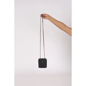 Pre-owned CHANEL Designer Handbag/Wallet Shoulder Bags Mini Vanity Case Black Caviar 2020 CGHW