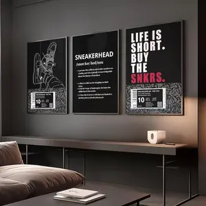 Hypebeast Sneaker Poster Set of 3, Hypebeast Room Decor Prints