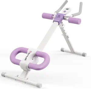 Abdominal Machine Ab Workout Equipment Adjustable for Home Gym Ab Machine Exercise Equipment Bwith LCD Monitor seanleecore