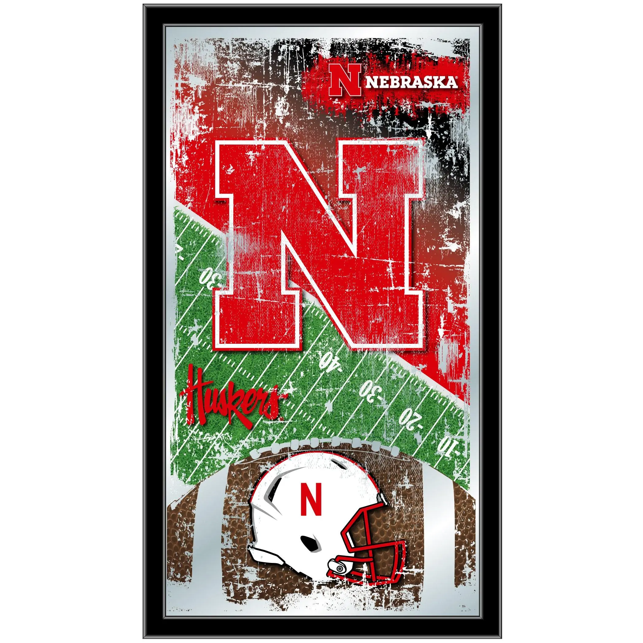 Nebraska Cornhuskers Football Wall Mirror