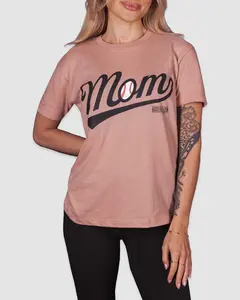 Baseball Mom Warm-Up Tee - Blush Quartz