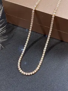 1 Pc Glamorous Cubic Zirconia Necklace Pendant For Women For Valentine's Day Gift Wedding Engagement Anniversary Party Jewelry Jewelry Accessories