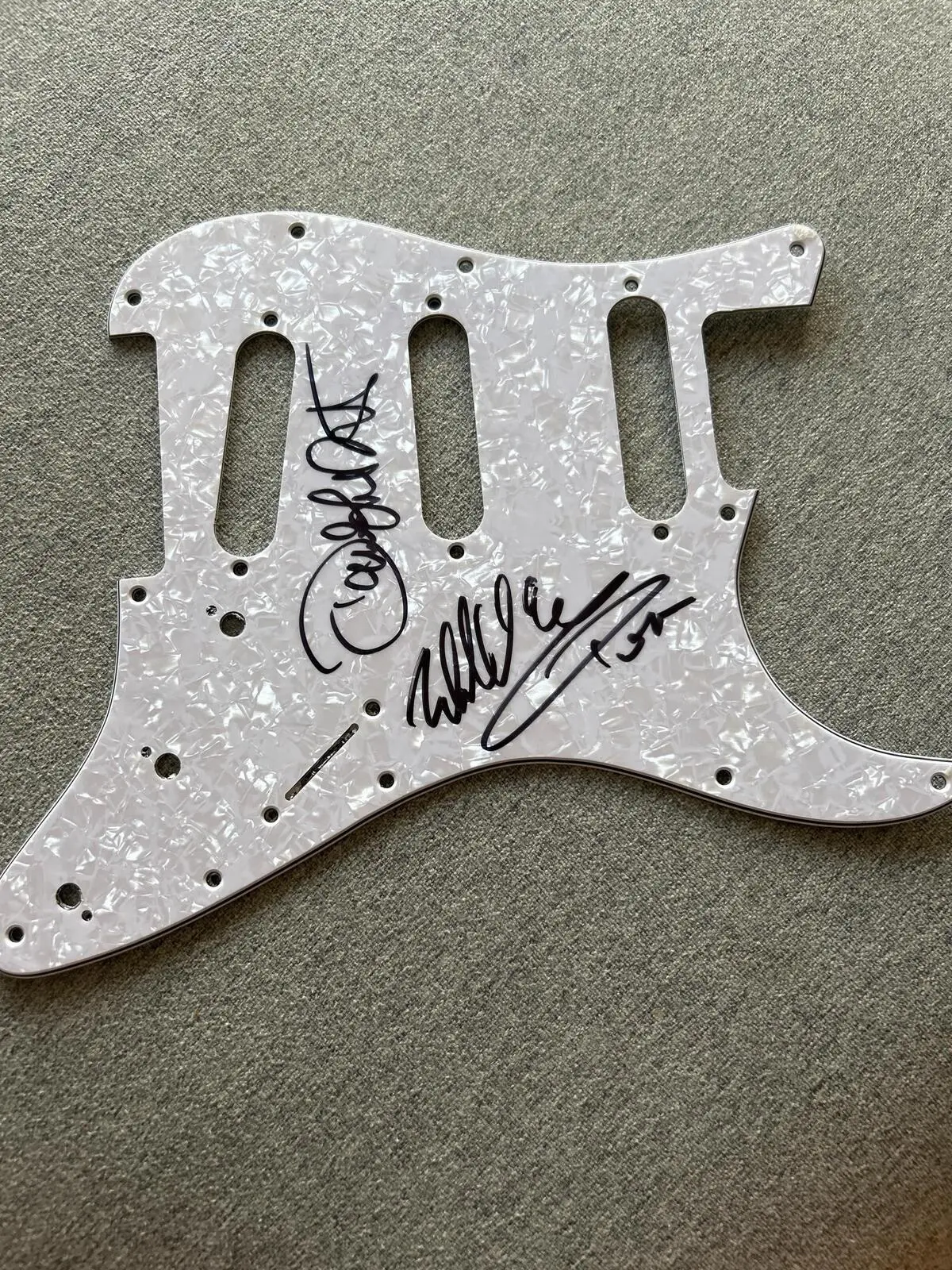 Eddie Van Halen & David Lee Roth Signed Autographed Fender Stratocaster-Style Pickguard with COA, Collectibles-Worthy Picks for Fender Strat Guitars (Music Accessory)