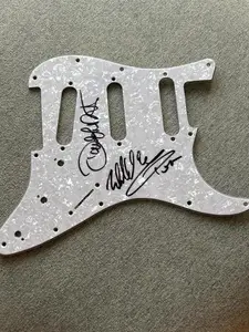 Eddie Van Halen & David Lee Roth  Signed Autographed Fender Strat Style Pickguard Pick Guard COA