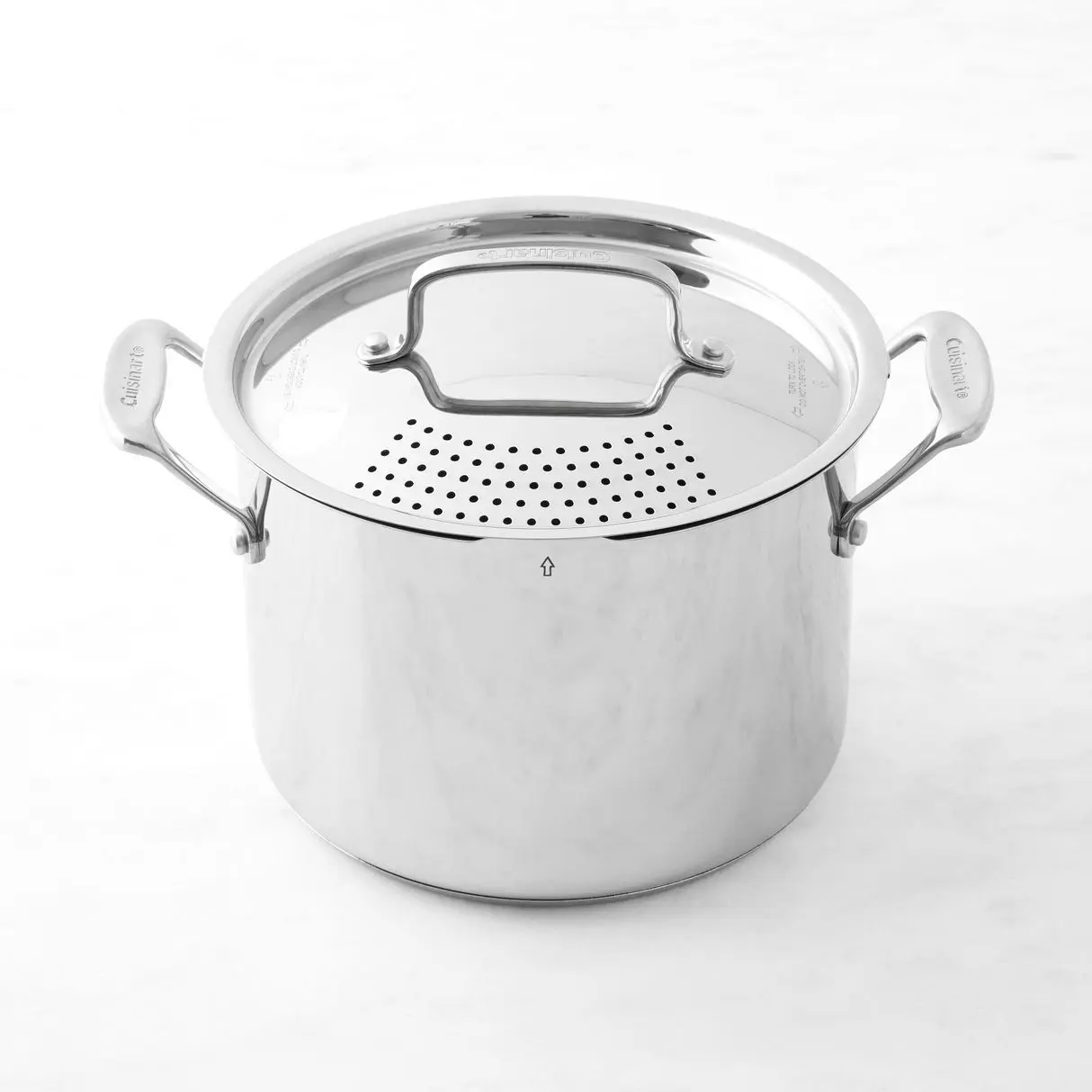 Cuisinart Chef's Classic Stainless-Steel Pasta Pot with Straining Cover, 6-Qt