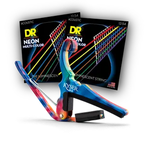 Kyser Capos & DR Strings Summer Multi-Color Bundle