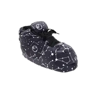 Cosmic Print Slippers for Women - Plush Sneaker Design with Non-Slip Sole & Memory Foam Footbed - Perfect for Indoors, Walking, and Dance - Ideal Gift for Space Enthusiasts