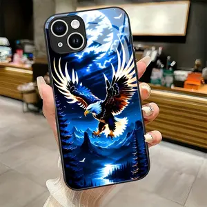 Suitable for iPhone 17 16 15 14 13 12 11 PRO MAX PLUS,AIR  Reinforced Glass Protective Case, Light Luxury And Stylish Pattern Ultra-thin White Glass Phone Case with Lens Protection, Fully Covered Anti Drop Protective Case., iPhone Cover, Cool Phone Case