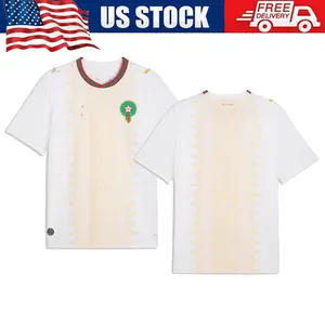White Morocco Soccer Jersey 2026 | Men’s Away Style Fan Edition Shirt