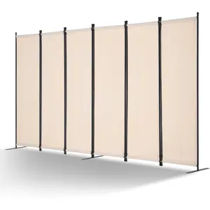 VEVOR Room Divider, 4 Panel Room Divider, Folding Privacy Screen and Portable Partition Divider for Room Separation, Freestanding Room Partitions for Office, Bedroom, Study, GreyVEVOR Super Brand Day