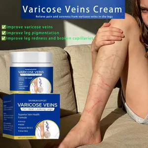 Varicose Vein Cream relieves raised veins and pigmentation on the legs, alleviates leg soreness, heaviness, swelling, and pain. Gentle massage leg care cream lubricates the skin, making the leg skin smoother, suitable for daily leg care.