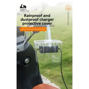 Electric Bike Charger Waterproof Cover, Outdoor Rain Protection Plug Box, Dedicated Waterproof Bag for Battery Bikes, Weather-Resistant Gear