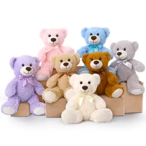 14'' Cute Teddy Bear Stuffed Animal Dark Brown Bear Plush Toy