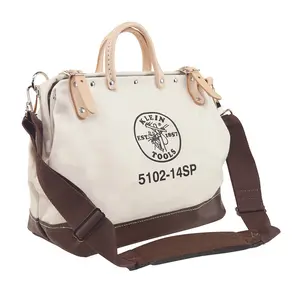 Klein Tools 5102-14SP Tool Bag with Detachable Shoulder Strap 14-Inch, 10 Inside Pockets