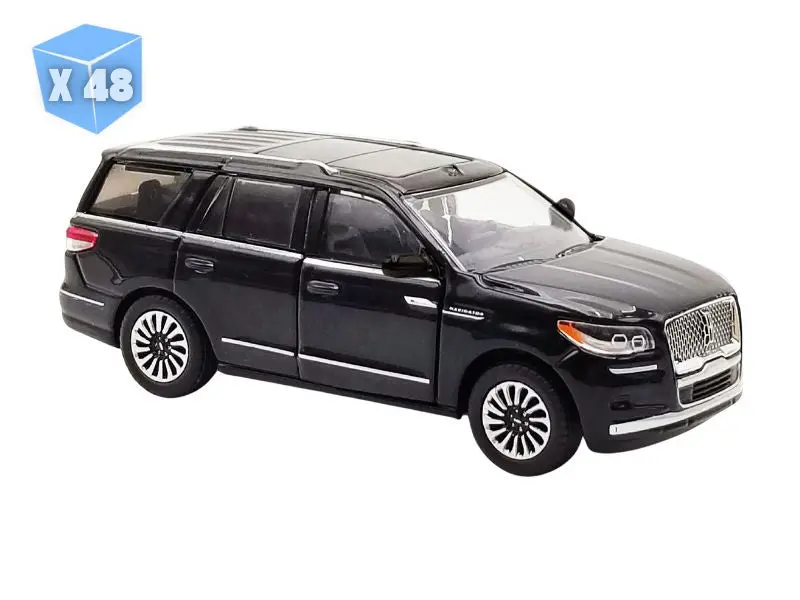 48 PACK 2024 Lincoln Navigator - Infinite Black Diecast 1:64 Scale Model - Karson Diecast Co. A6410001