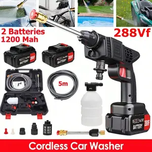 Portable Cordless Washer Handheld Car High Pressure Electric Water Wash Cleaner Tools