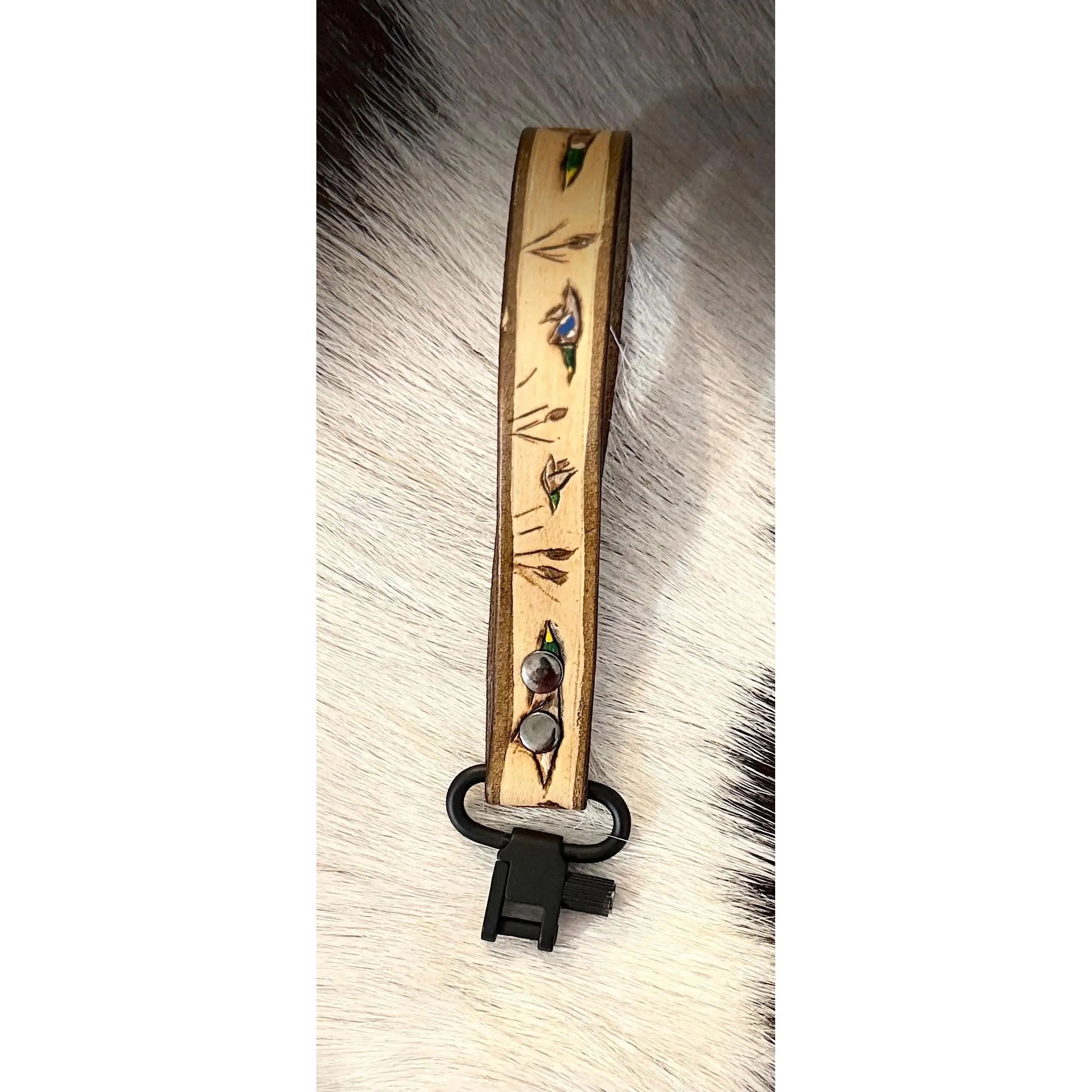 Handcrafted Leather Timber Loop for Duck Hunters with Tree Hook and Hardware Included.