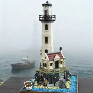 1010 Piece Small Particle Lighthouse Set, Building Blocks Model, High Difficulty Eco-Friendly Material, Adult 14+, Christmas Holiday Gift