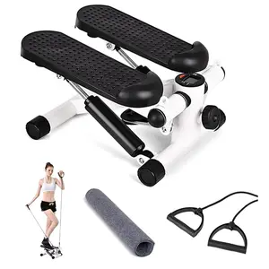 Step Machines, with Adjustable Resistance Bands Home Exercise Fitness Mountaineering Multi-Function Stair Stepper,Professional Cardio Training Stair Stepper