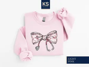 Nurse Toile Bow Sweatshirt, Stethoscope Bow Shirt, Nurse Coquette Shirt, Gift for Nurse, Healthcare Professionals Shirt, Nursing Sweater Menswear Canvas